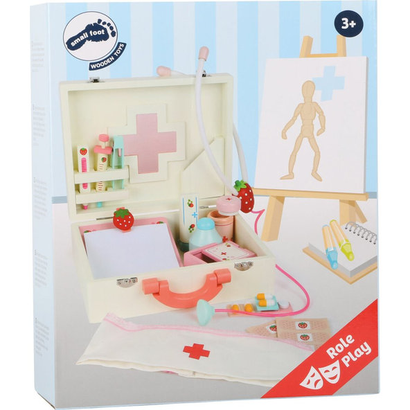 SMALL FOOT Kufrík detský drevený doktorandský Isabel
