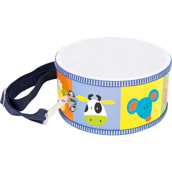 SMALL FOOT Nástroje detské drevené hudobný bubon zvieratá
