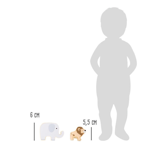 SMALL FOOT Zvieratká skladacie Safari