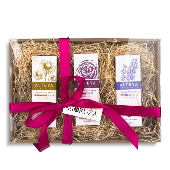 Darčeková sada bio kvetinové vody Alteya