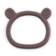 PETITE&MARS Hryzačka silikónová Teddy Bitter Cocoa 0m+