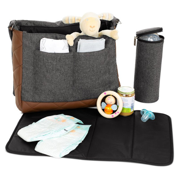 ABC DESIGN Taška prebaľovacia Urban asphalt Diamond 2022