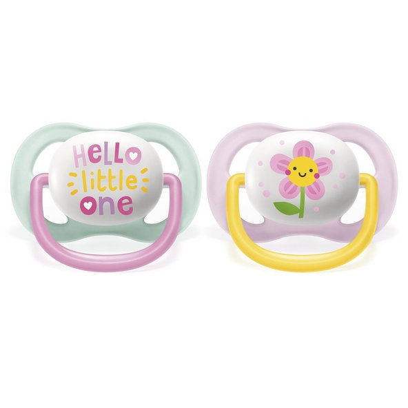 Philips AVENT Cumlík Ultra air play 0-6m dievča 2 ks