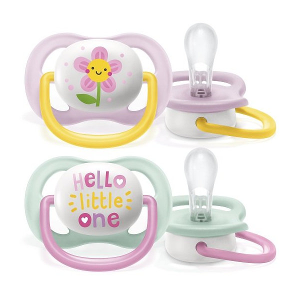Philips AVENT Cumlík Ultra air play 0-6m dievča 2 ks