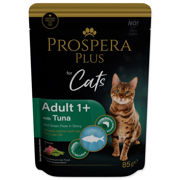 Prospera Plus Adult 1+ kapsička pre mačky tuniak hrášok 28 x 85 g