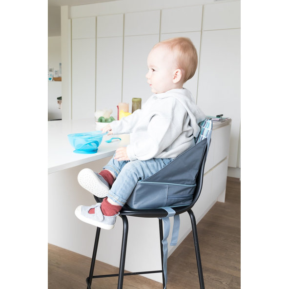 NUBY Miska s prísavkou, viečkom a lyžičkou 6 m+ modrá