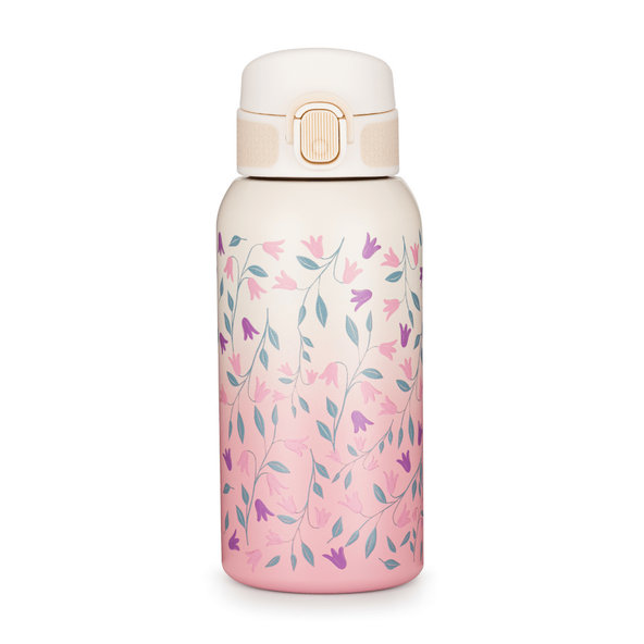 PETITE&MARS nerezová termo fľaša Delicate Flowers 500 ml 36m+