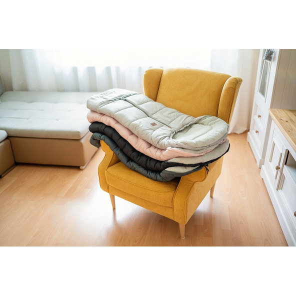 PETITE&MARS Set zimný fusak Jibot 3v1 + rukavice na kočík Jasie Dusty Pink