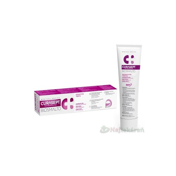CURASEPT BIOSMALTO SENSITIVE TEETH zubná pasta pre citlivé zuby 75ml