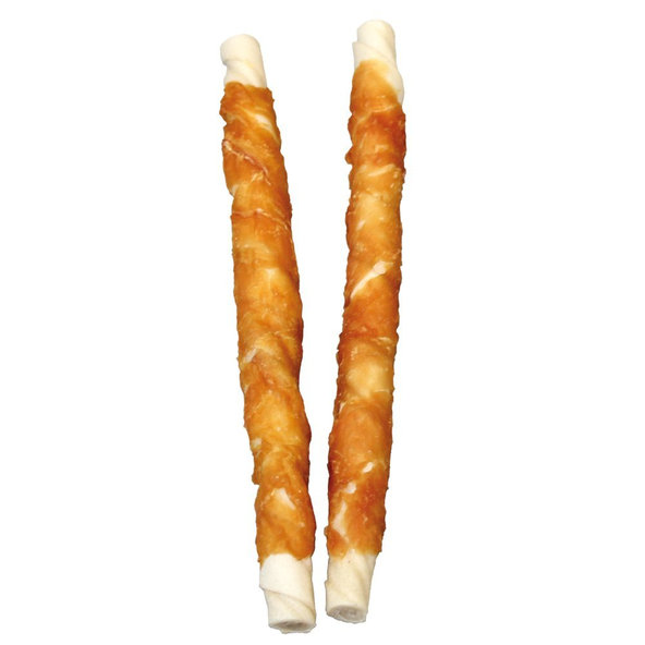 BBQ Pochúťka pre psov z byvolej kože a kuracím mäsom Wrapped Chicken XL 270g