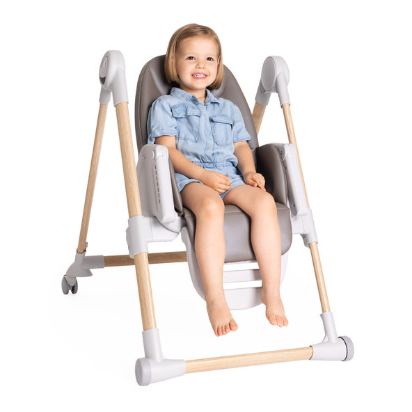 CHICCO Stolička jedálenská Polly Armonia - Scandinavian + Hrazdička Rainbow