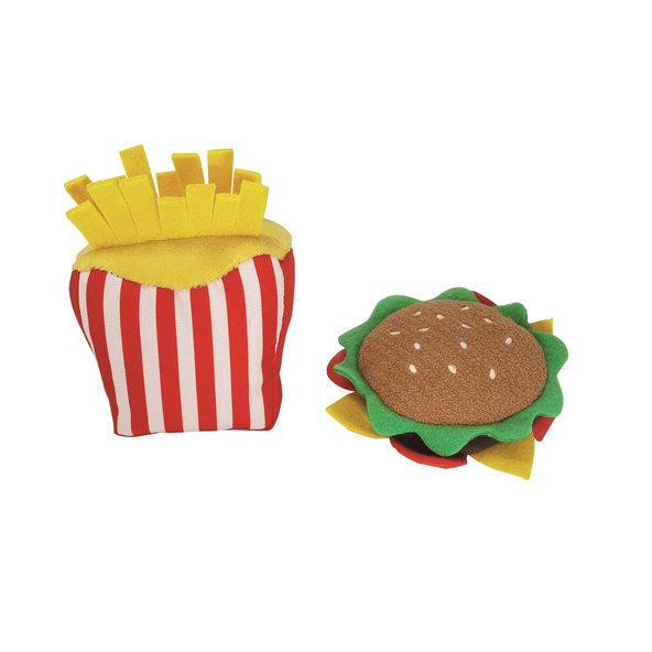 Plyšový fastfood pre psy Classic 18ks