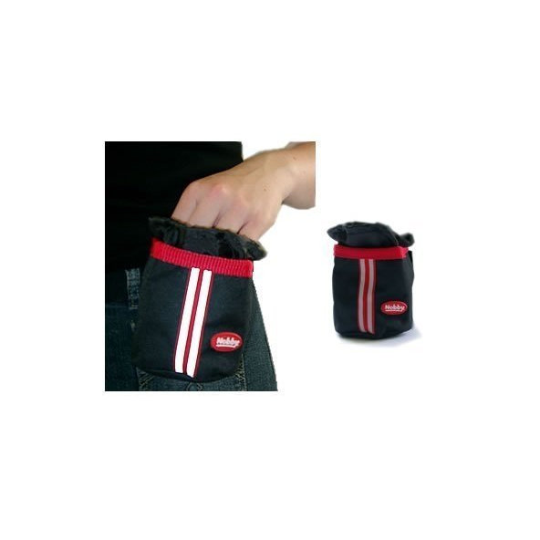 Vrecko na snacky Ø9x11cm čierna/červená