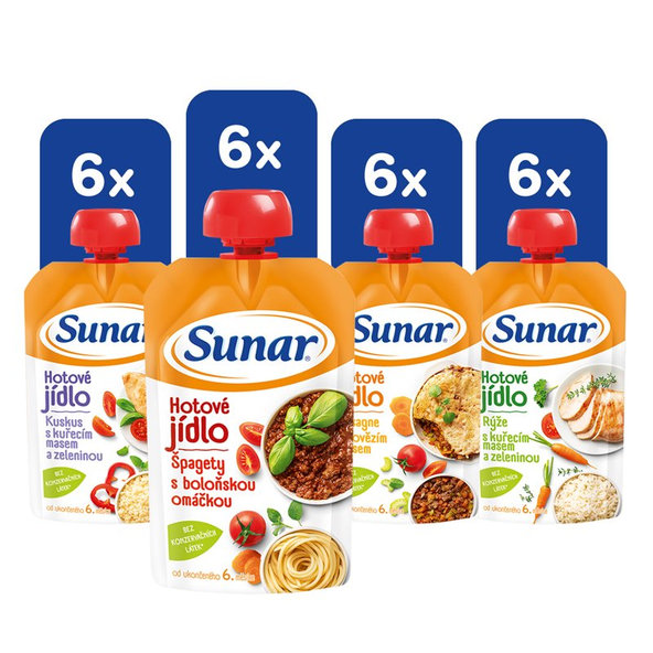 SUNAR Príkrm hotové jedlo XXL mix 24x120 g