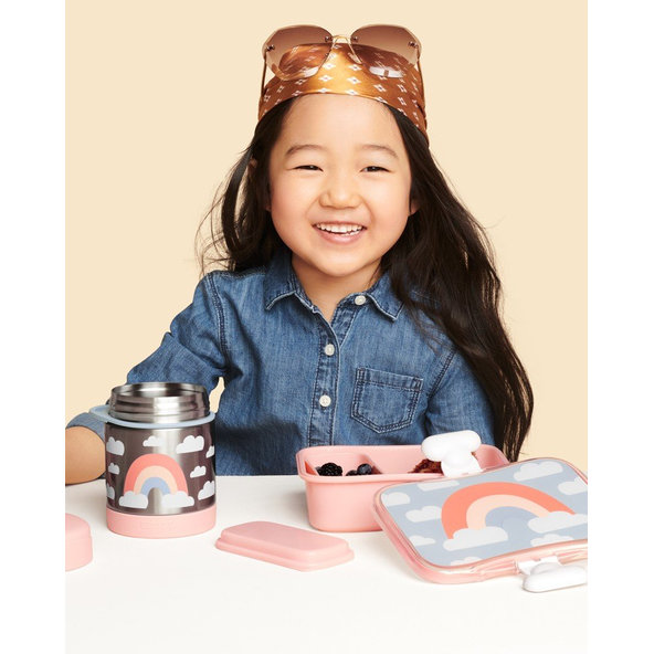 SKIP HOP Spark Style Krabička na desiatu 700 ml Dúha 3+