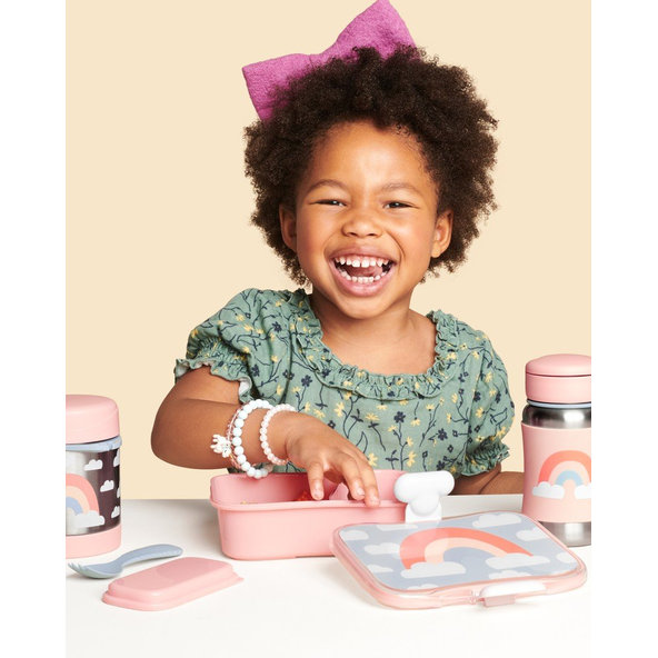 SKIP HOP Spark Style Krabička na desiatu 700 ml Dúha 3+