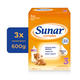 3x SUNAR Complex 3 Mlieko batoľacie 600 g