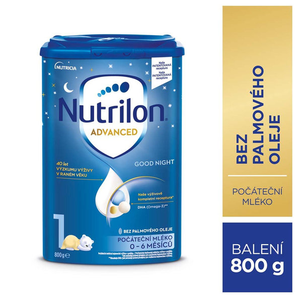 NUTRILON 1 Good Night Počiatočné dojčenské mlieko (od narodenia) 1x800 g