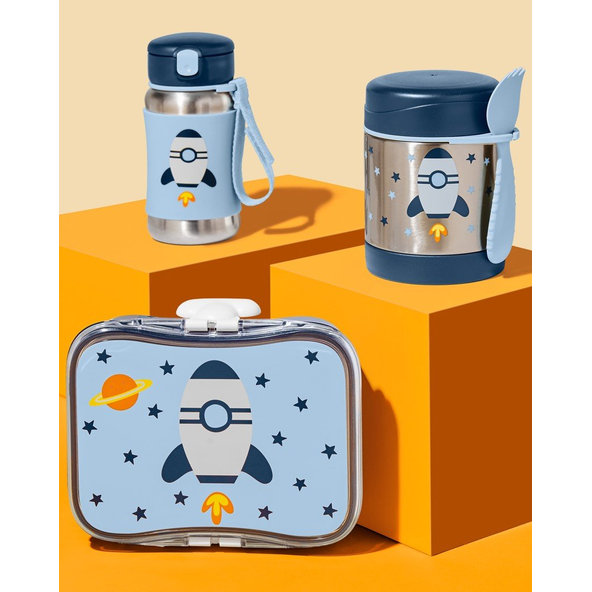 SKIP HOP Spark Style Krabička na desiatu 700 ml Raketa 3+