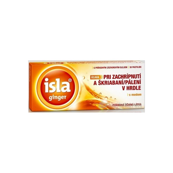 ISLA GINGER na bolesť hrdla 30 pastiliek