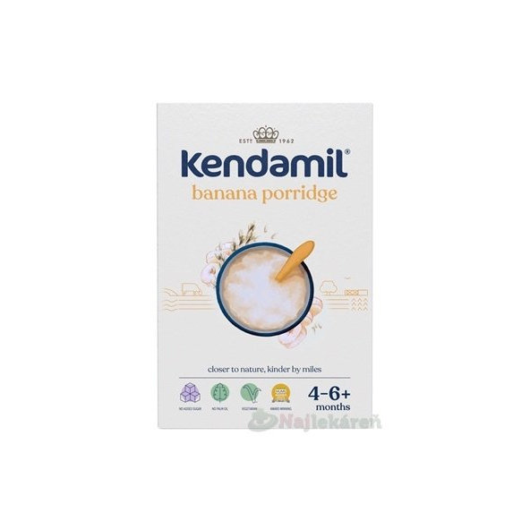 KENDAMIL Mliečna kaša s banánom (4-6+ m) 150g