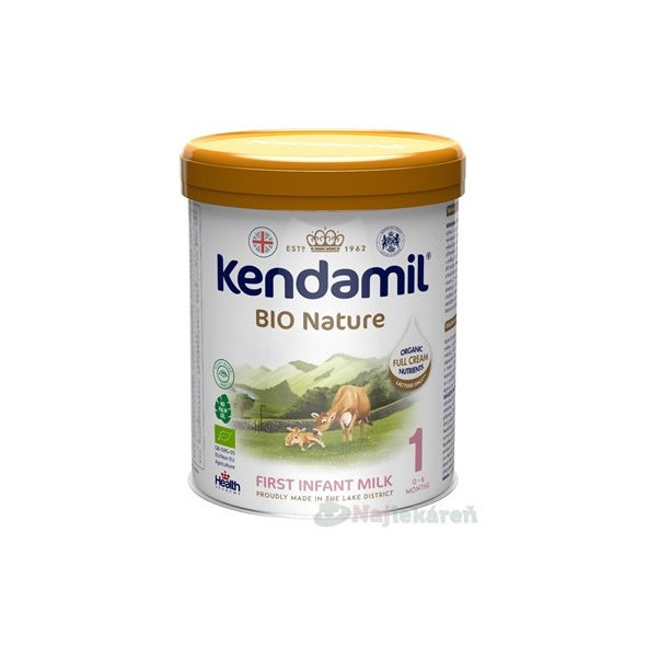 KENDAMIL 1 BIO Nature počiatočné mlieko s DHA, 800g