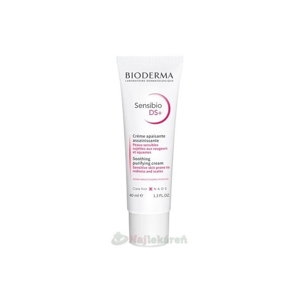 BIODERMA Sensibio DS+ upokojujúci krém proti začervenaniu a šupinám 40ml