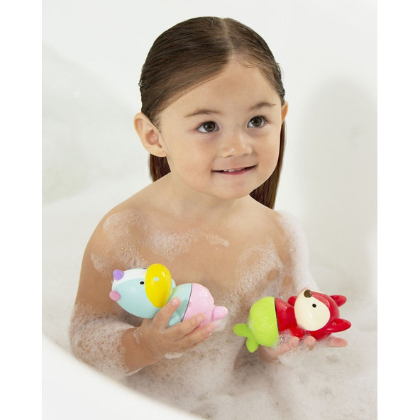 SKIP HOP Zoo Hračka do vody Mix&Match – Jednorožec/Líška 9m+