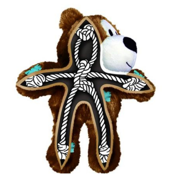 Hračka Kong Dog Wild Knots Preťahovadlo Medvedík s pískatkom, polyester, S/M
