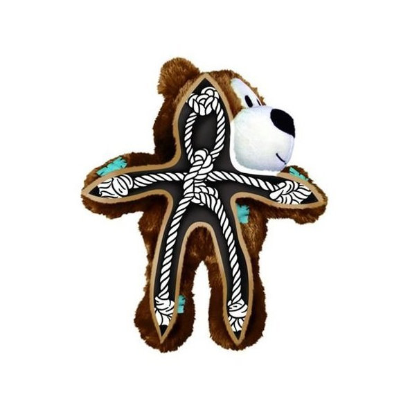 Hračka Kong Dog Wild Knots Preťahovadlo Medvedík s pískatkom, polyester, M/L