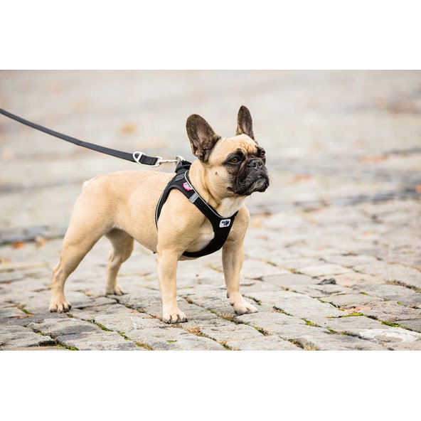 CURLI Nastaviteľné vodítko pre psov Nylon Black M 200x1,5cm