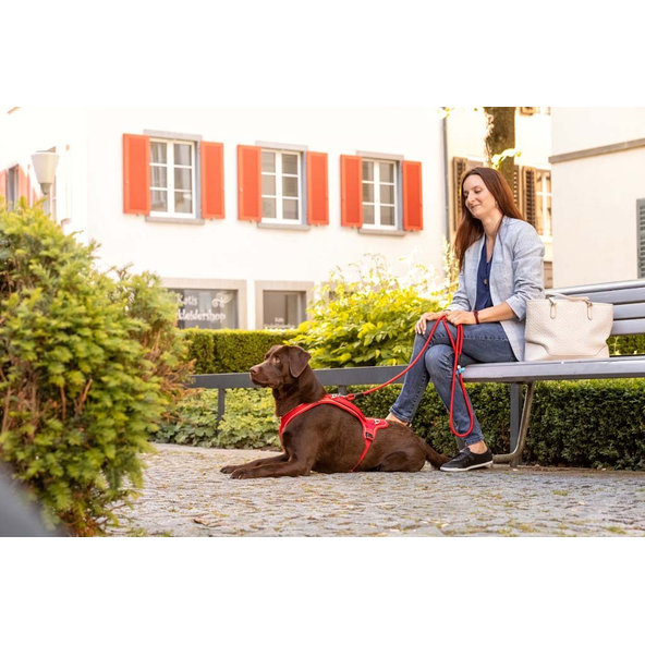 CURLI Postroj pre psov Belka Comfort Red M, 20-30 kg