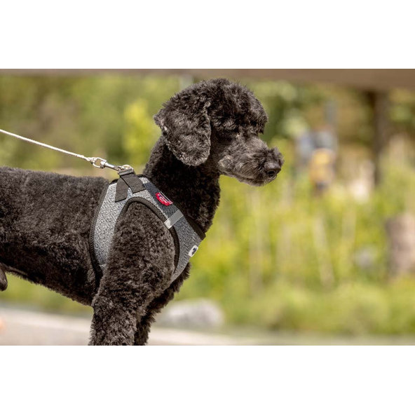 CURLI Postroj pre psov Merino vlna Black L, 8-13 kg