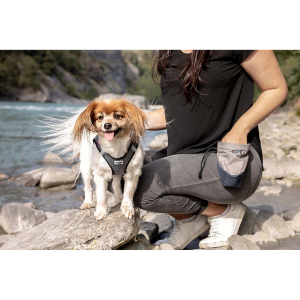 CURLI Postroj pre psov Merino vlna Red XL, 12-18 kg