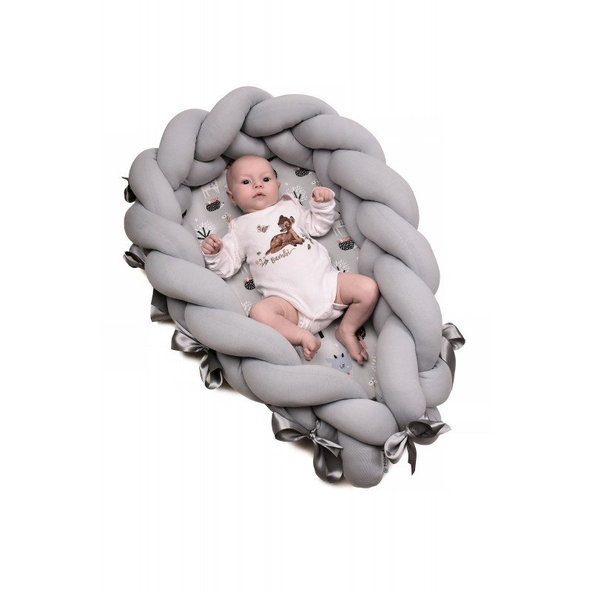 T-TOMI Hniezdočko pletené 2v1, green elephant