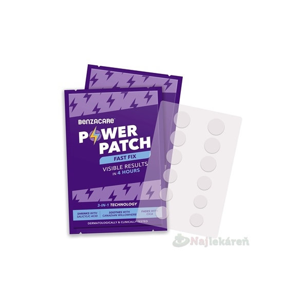 BENZACARE POWER PATCH FAST FIX náplasti na nedokonalosti pleti 36ks