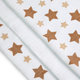 T-TOMI Plienky bambusové BIO, 70 x 70 cm, 3 ks, béžové hviezdičky