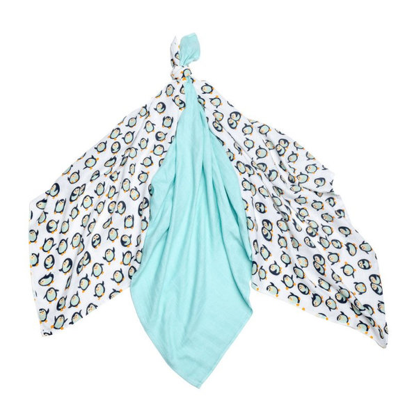 T-TOMI Plienky BIO bambusové 70 x 70 cm, 3 ks, penguins