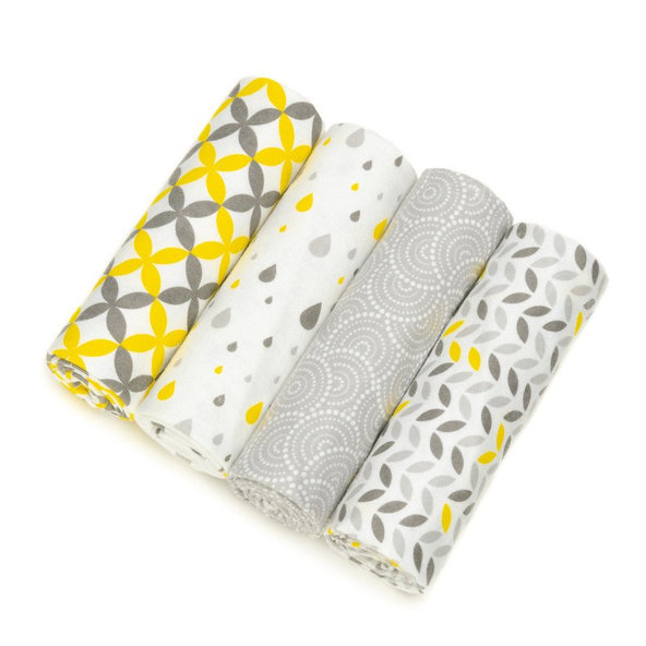 T-TOMI Plienky látkové 76 x 76 cm, 4 ks, Leafs