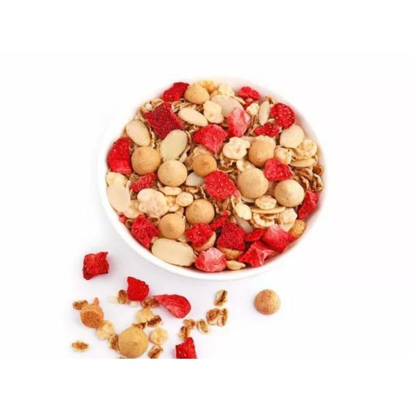 Müsli jahodový koláč a maslová sušienka Mixit 330 g