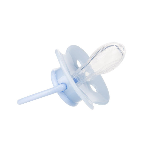 CANPOL BABIES Cumlík silikón symetrický 18m+ Pastels - modrá