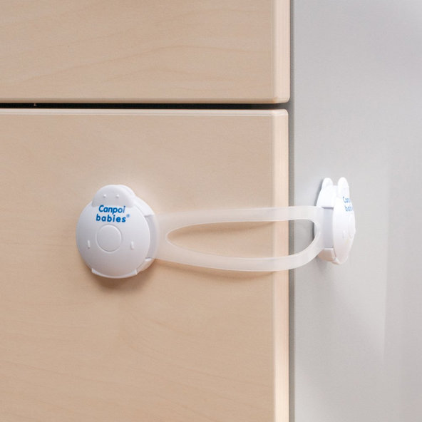 CANPOL BABIES Uzáver multifunkčný dlhý 2ks - biely