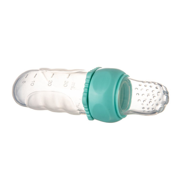 CANPOL BABIES Sieťka kŕmiaca silikónová s nádobou modrá