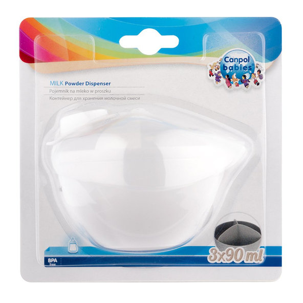 CANPOL BABIES Zásobník na sušené dojčenské mlieko - biely