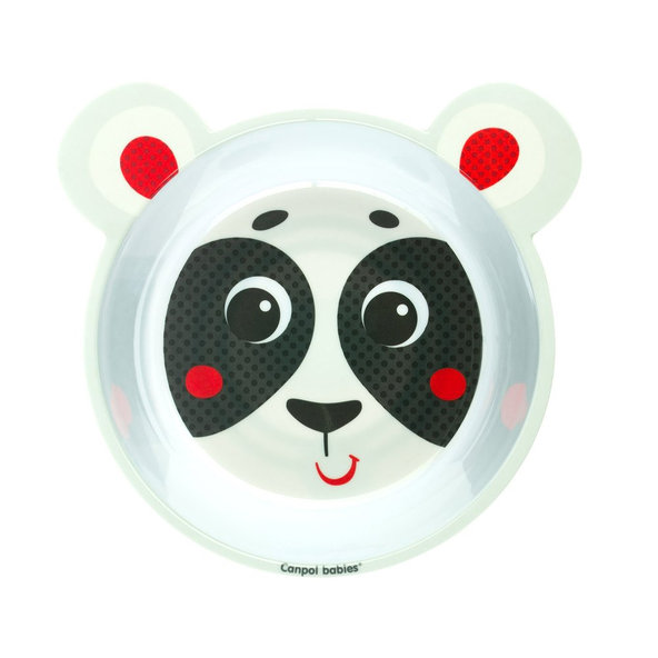 CANPOL BABIES Miska melamínová protišmyková s úchytmi 490ml - béžová