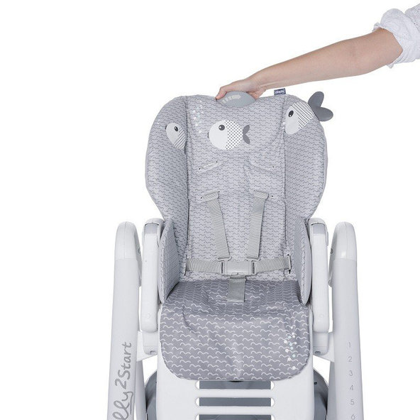 CHICCO Stolička jedlálenská Polly2Start - Dots