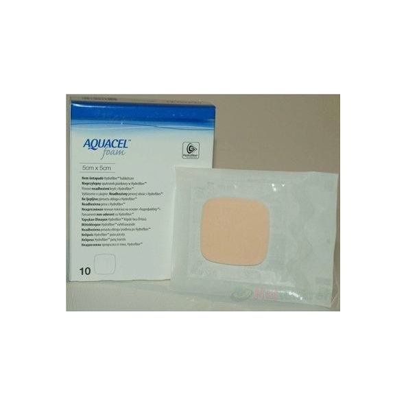AQUACEL Foam Hydrofiber penové krytie na rany neadhezívne  (5x5cm) 10ks