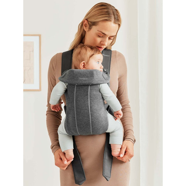 BABYBJÖRN Nosič Mini Dark Grey, 3D Jersey