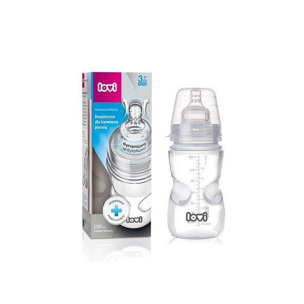 LOVI Fľaša Medical+  250 ml 0% BPA Super Vent