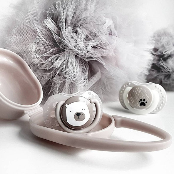 LOVI Silikónový cumlík dynamický Buddy Bear 6-18m 2 ks